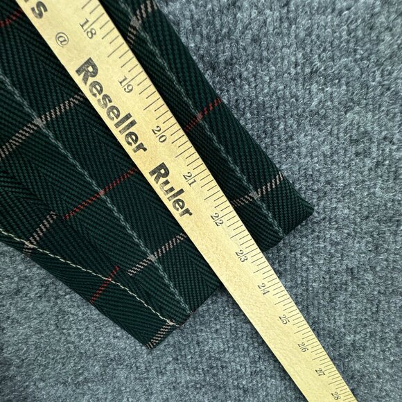 Avec‎ Les Filles Blazer Medium Green Plaid Academia Preppy Lightweight Relaxed - Picture 14 of 14